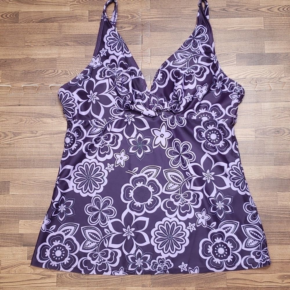 Swim Suit Top Purple size Large - Picture 7 of 12
